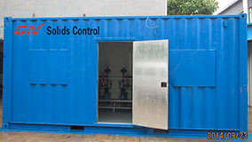 containerized dewatering unit